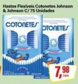 Rede Supermarket Hastes Flexiveis Cotonetes Johnson & Johnson oferta