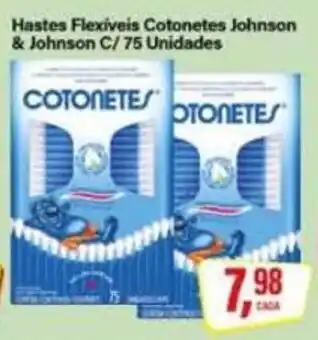Rede Supermarket Hastes Flexiveis Cotonetes Johnson & Johnson oferta