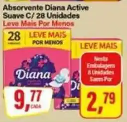 Rede Supermarket Absorvente Diana Active Suave oferta