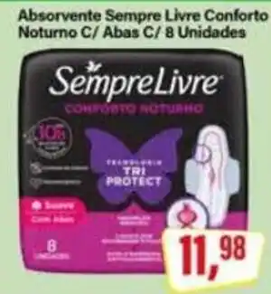 Rede Supermarket Absorvente Sempre Livre Conforto Noturno C/Abas oferta