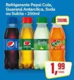 Rede Supermarket Refrigerante Pepsi Cola, Guaraná Antarctica, Soda ou Sukita oferta
