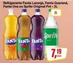 Rede Supermarket Refrigerante Fanta Laranja, Fanta Guaraná, Fanta Uva ou Sprite Original oferta