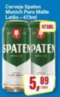 Rede Supermarket Cerveja Spaten Munich Puro Malte oferta