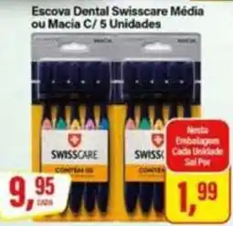 Rede Supermarket Escova Dental Swisscare Média ou Macia oferta