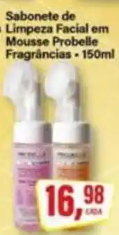 Rede Supermarket Sabonete de Limpeza Facial em Mousse Probelle Fragrâncias oferta