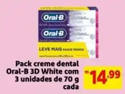 Mercado Extra Pack creme dental Oral-B 3D White oferta