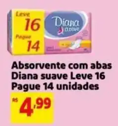 Mercado Extra Absorvente com abas diana suave oferta
