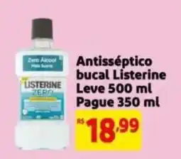 Mercado Extra Antisséptico bucal Listerine oferta