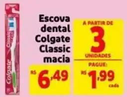 Mercado Extra Escova dental Colgate Classic macia oferta