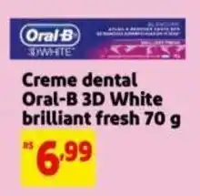 Mercado Extra Creme dental Oral-B 3D White brilliant fresh oferta