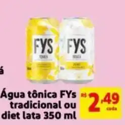 Mercado Extra Água tônica FYS tradicional ou diet oferta