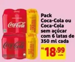 Mercado Extra Pack Coca-Cola ou Coca-Cola sem açúcar oferta