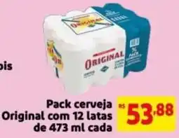Mercado Extra Pack cerveja original oferta