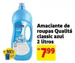 Mercado Extra Amacianete de roupas Qualitá classic azul oferta