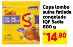 Mercado Extra Copa lombo suína fatiada congelada iqf sadia oferta