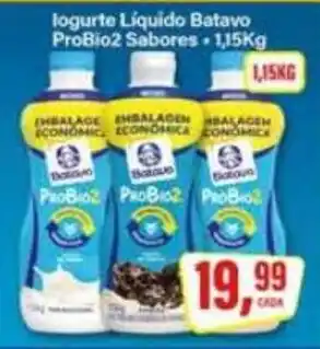 Rede Supermarket Iogurte Líquido Batavo ProBio2 Sabores oferta