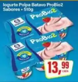 Rede Supermarket Iogurte Polpa Batavo ProBio2 Sabores oferta
