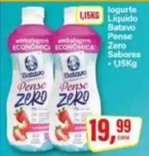Rede Supermarket Iogurte Líquido Batavo Pense Zero Sabores oferta