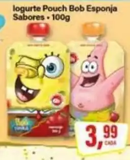 Rede Supermarket Iogurte Pouch Bob Esponja Sabores oferta