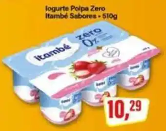 Rede Supermarket Iogurte Polpa Zero Itambé Sabores oferta