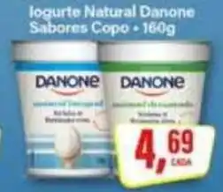 Rede Supermarket Iogurte Natural Danone Sabores Copo oferta