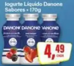 Rede Supermarket Iogurte Líquido Danone Sabores oferta
