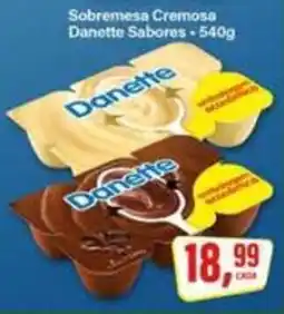 Rede Supermarket Sobremesa cremosa danette sabores oferta