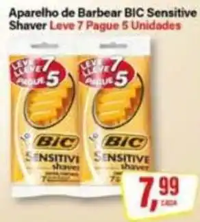 Rede Supermarket Aparelho de barbear bic sensitive shaver oferta