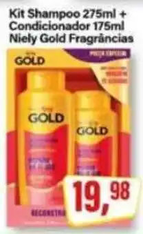 Rede Supermarket Kit Shampoo 275ml + Condicionador 175ml Niely Gold Fragrâncias oferta
