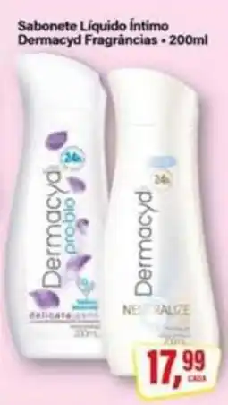 Rede Supermarket Sabonete Líquido Íntimo Dermacyd Fragrâncias oferta