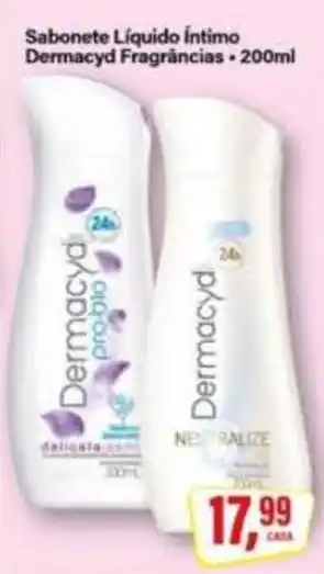 Rede Supermarket Sabonete Líquido Íntimo Dermacyd Fragrâncias oferta