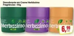 Rede Supermarket Desodorante em Creme Herbíssimo oferta