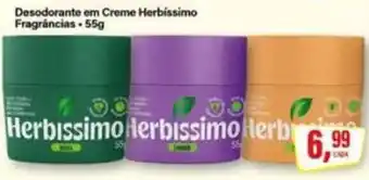 Rede Supermarket Desodorante em Creme Herbíssimo oferta