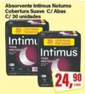 Rede Supermarket Absorvente intimus notumo cobertura suave c/ abas oferta