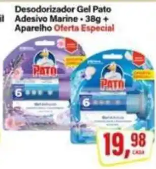 Rede Supermarket Desodorizador Gel Pato Adesivo Marine oferta