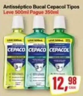 Rede Supermarket Antisséptico Bucal Cepacol Tipos oferta