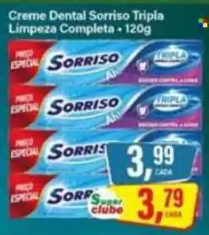Rede Supermarket Creme Dental Sorriso Tripla Limpeza Completa oferta