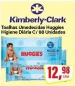 Rede Supermarket Toalhas Umedecidas Huggies Higiene Diária C oferta