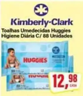 Rede Supermarket Toalhas Umedecidas Huggies Higiene Diária C oferta