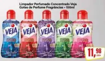Rede Supermarket Limpador Perfumado Concentrado Veja Gotas de Perfume Fragrâncias oferta
