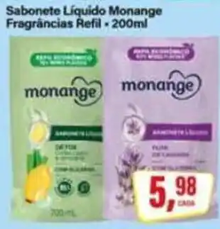 Rede Supermarket Sabonete Líquido Monange oferta