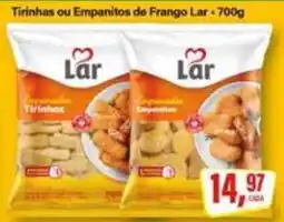 Rede Supermarket Tirinhas ou Empanitos de Frango Lar oferta