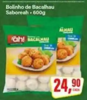 Rede Supermarket Bolinho de Bacalhau Saboreah oferta