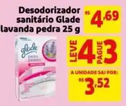 Mercado Extra Desodorizador sanitário Glade lavanda pedra oferta