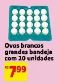 Mercado Extra Ovos brancos grandes bandeja oferta