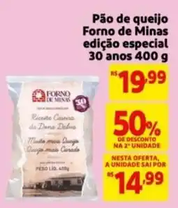 Mercado Extra Pão de queijo Forno de Minas edição especial oferta