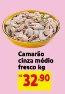 Mercado Extra Camarão cinza médio fresco kg oferta