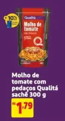Mercado Extra Molho de tomate com pedaços Qualitá oferta