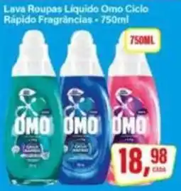 Rede Supermarket Lava Roupas Líquido Omo Ciclo Rápido Fragrâncias oferta