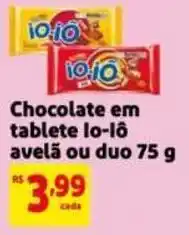 Mercado Extra Chocolate em tablete lo-lô oferta